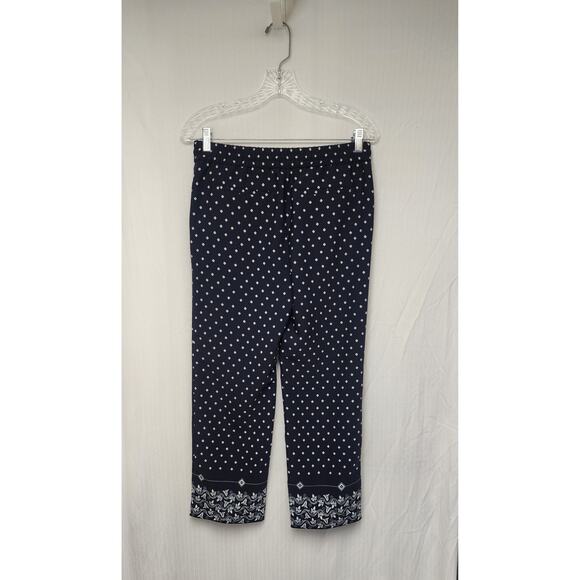 ANN TAYLOR Loft Palazzo Women's Navy Blue Pull-On Drawstring Pants Size XSP - Picture 2 of 9